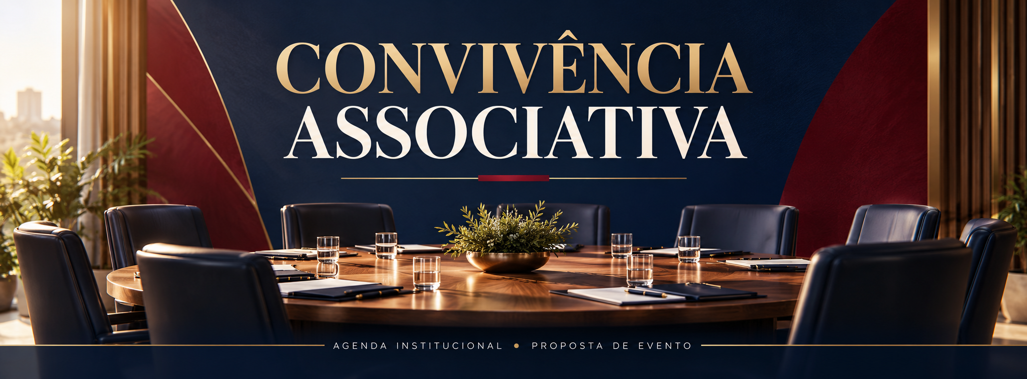 Banner do encontro de convivência associativa