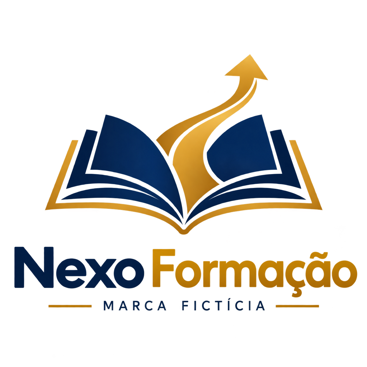Logo fictício Nexo Formação — marca de demonstração